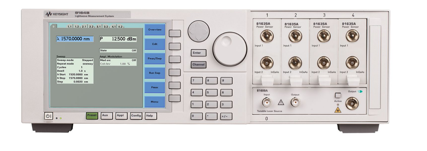 Keysight 81609A 步進(jìn)可調(diào)諧激光源